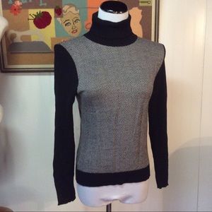 Talbots’s Herringbone Turtleneck Pullover Sweater